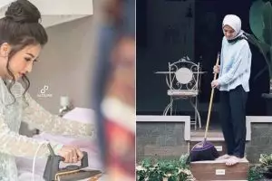 Jadi artis terkenal, 5 seleb tak malu lakukan pekerjaan rumah 