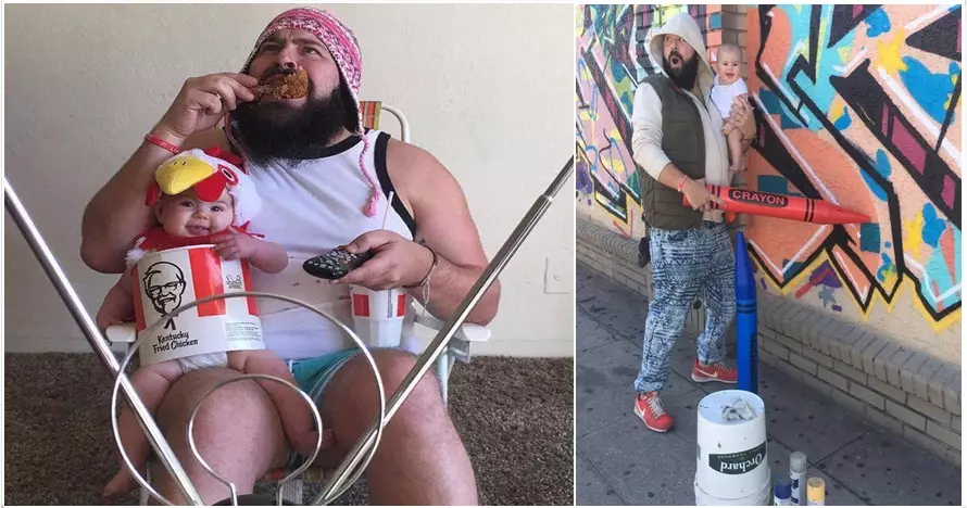 12 Potret kocak bersama anak ini tunjukkan ayah juga bisa momong