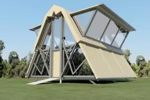 Rumah ini bisa dilipat & dipindah dalam hitungan menit, keren & unik