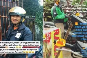 10 Kisah haru seputar driver ojek online ini bikin salut