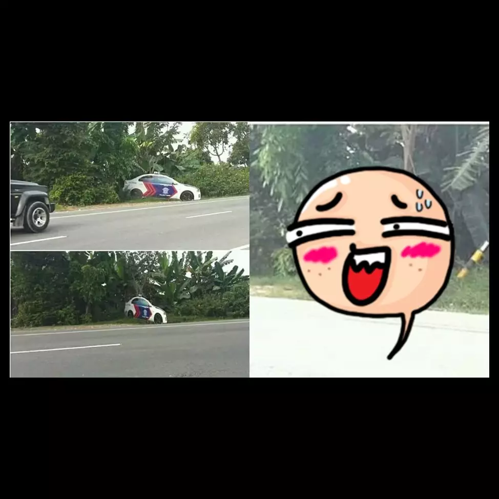 Netizen tepuk jidat saat tahu aslinya mobil polisi yang parkir ini 