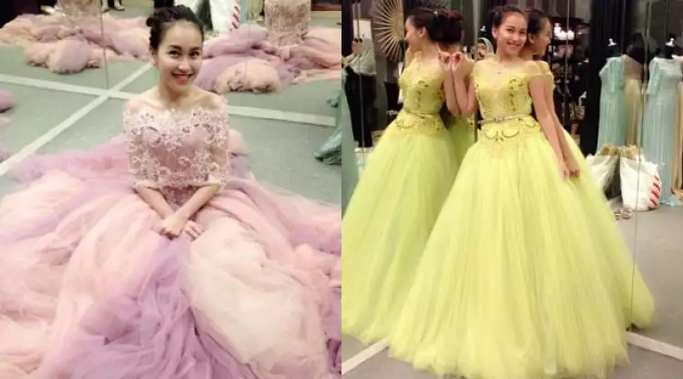 10 Foto bukti Ayu Ting Ting hobi tampil bak putri kerajaan