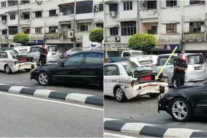 Video mobil tabrak mobil polisi ini ingatkan untuk selalu berhati-hati