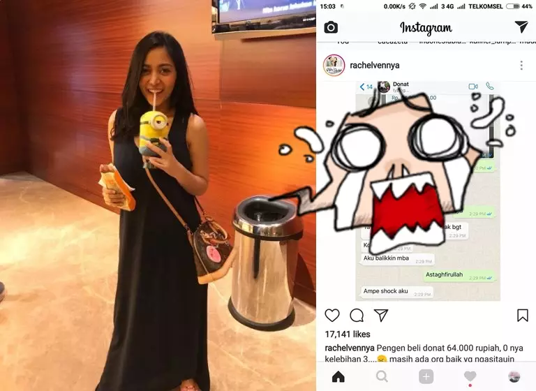 Beli donat, bayaran selebgram ke penjualnya ini bikin tercengang