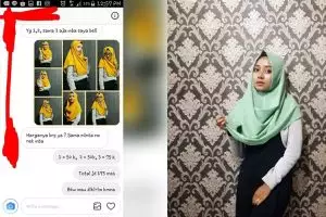 Chat pembeli dengan penjual jilbab olshop ini endingnya epik banget