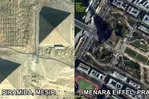 Begini penampakan 10 landmark dunia saat dipotret menggunakan satelit