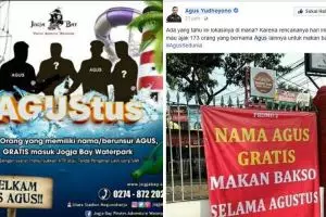 Nama-nama ini bawa berkah di Indonesia, ada yang gratis masuk wahana
