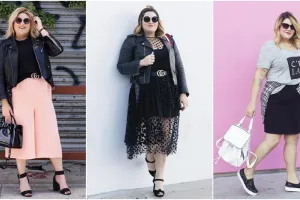 10 Ide outfit plus size ala Nicolette Mason, kece tak pandang kilogram