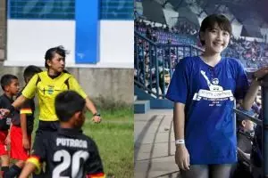 Siapa sangka gadis imut asal Tasikmalaya ini adalah wasit sepak bola