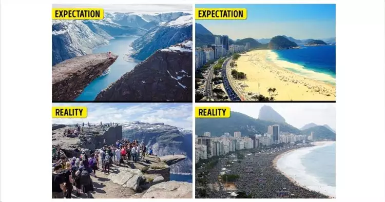 15 Foto ekspektasi vs realita bukti tempat wisata tak seindah bayangan