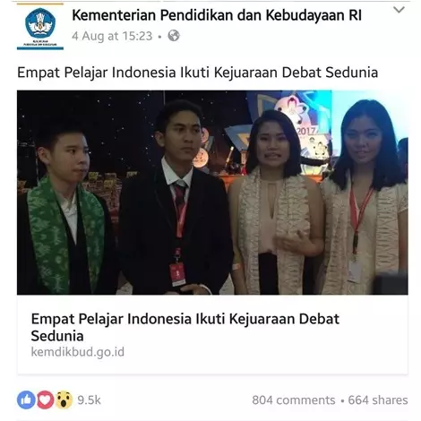 Foto di Facebook Kemendikbud ini tuai kontroversi, apa yang salah?