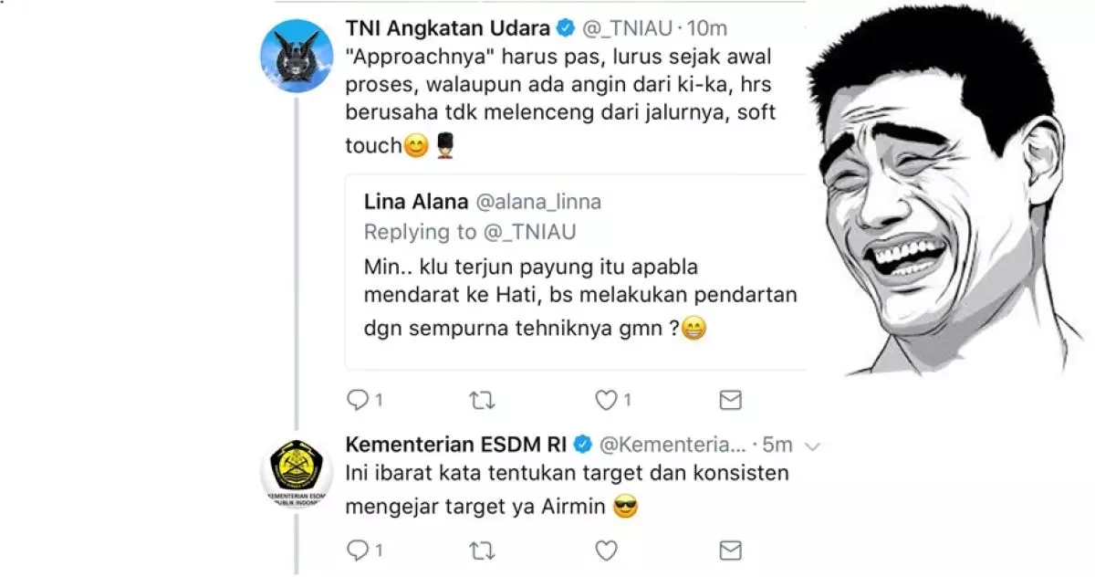 Admin kementerian/lembaga negara bergosip soal gebetan, ngakak abis