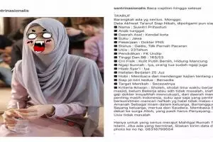 Tawaran taaruf ini bikin para pria deg-deg ser, endingnya tak disangka