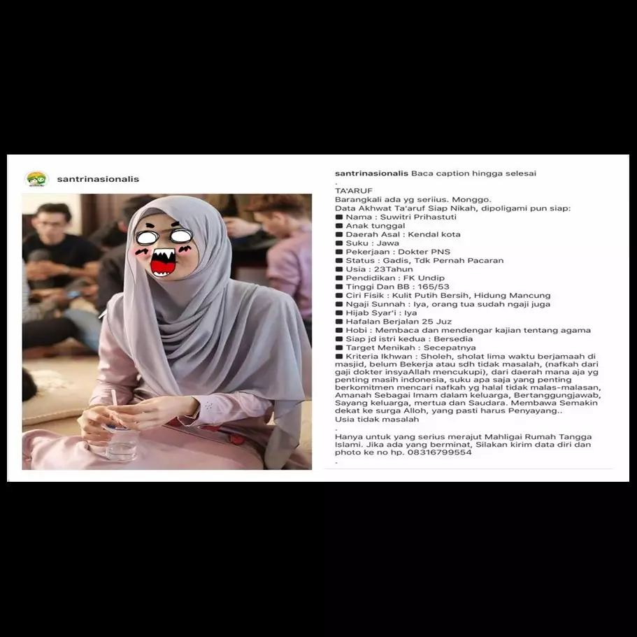 Tawaran taaruf ini bikin para pria deg-deg ser, endingnya tak disangka