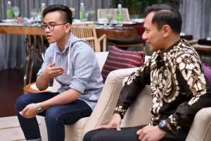 4 Potret kehangatan pertemuan Gibran dan Agus Yudhoyono