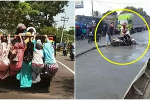 13 Foto kelakuan emak-emak di jalanan ini bikin kezel sekaligus ngakak