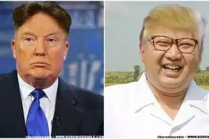 Begini jadinya jika Trump tukeran rambut sama Jong-un, bikin ngakak