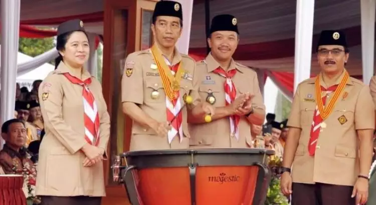 Presiden Jokowi minta anggota Pramuka tak cuma dilatih tali-temali