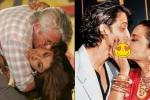 10 Pasang seleb Bollywood ini tertangkap kamera ciuman di depan publik