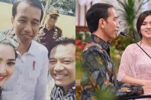 Ini gaya 7 seleb Tanah Air saat foto bareng Jokowi, siapa paling kece?