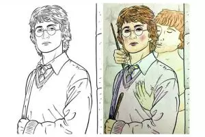 20 Gambar hasil mewarnai karya orang dewasa, nggak layak dilihat anak