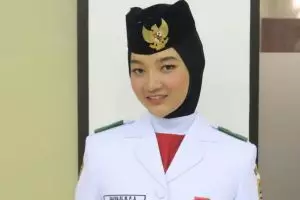 13 Anggota Paskibraka cantik pembawa bendera pusaka tahun ke tahun