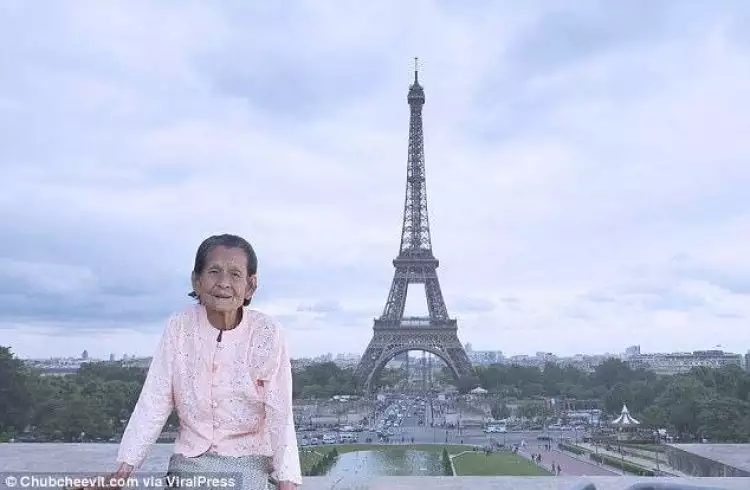 Anak edit foto ibunya kunjungi 9 wisata beken dunia, tujuannya mulia