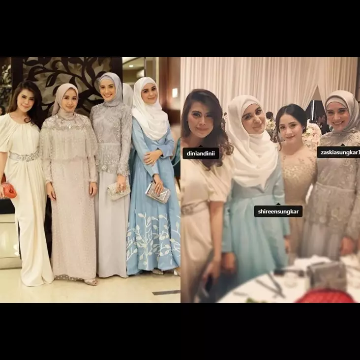 Bertabur bintang, 7 artis ini hadiri pernikahan selebgram Medina Zein