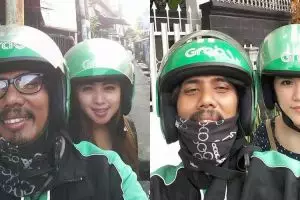 Driver ojek online ini selalu ajak foto penumpang cantik, leh uga u!