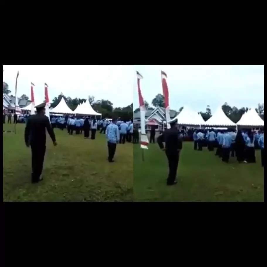 Beredar video Mayor TNI semprot PNS yang malas-malasan upacara HUT RI