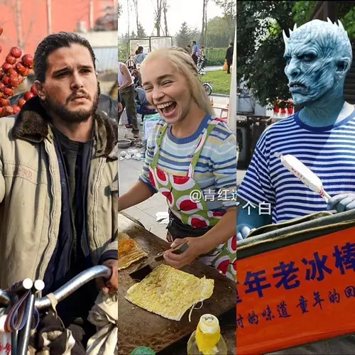 23 Editan foto pemain GoT lagi jualan ala orang China, ada-ada aja nih