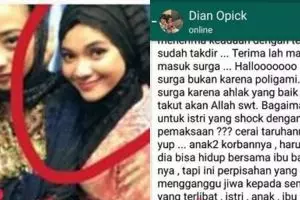 Beredar curhatan istri Opick yang tak terima diam-diam dipoligami