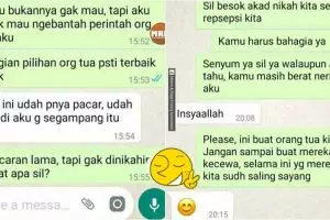 Percakapan pasangan yang dijodohkan ini berujung bahagia, so sweet