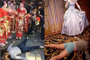 15 Aksi protes swafoto ini nggak lazim, posenya gokil banget