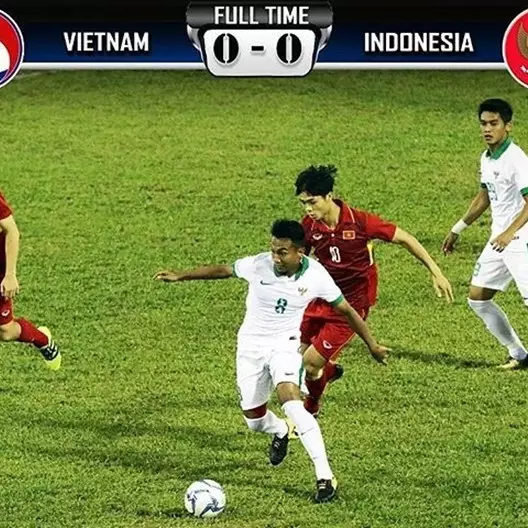 Indonesia tahan imbang Vietnam meski dengan 10 pemain