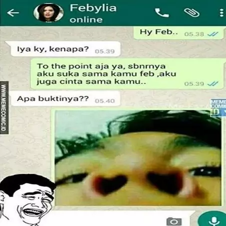 10 Meme bukti cinta ini lucunya bisa bikin ketawa bareng gebetan
