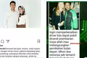 Jodoh nggak ke mana, 5 driver ojek online ini pacari penumpangnya