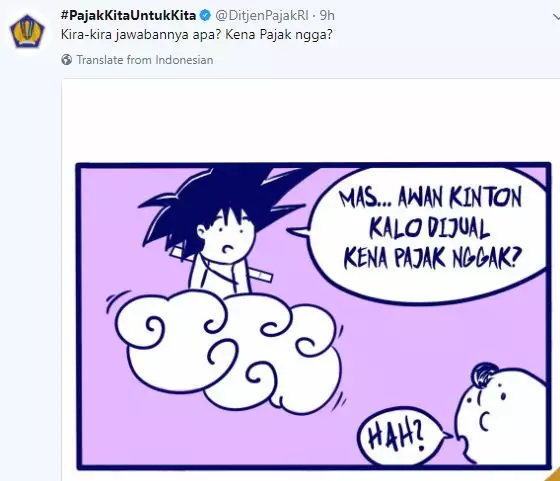 Ini video lagu kolaborasi netizen balas kicauan lucu akun Ditjen Pajak