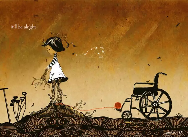 13 Ilustrasi ini gambarkan perjuangan hidup penderita penyakit langka
