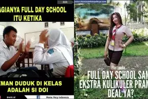 10 Meme kocak bahagianya Full day School ini ngocol abis deh