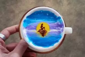 10 Karya latte art ini bernilai seni tinggi, kamu tega meminumnya?