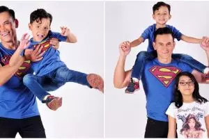 10 Potret Marcelino Lefrandt saat momong anak, hot papa banget!
