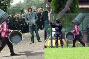 15 Foto editan penjual ember keliling ini kocaknya waow banget