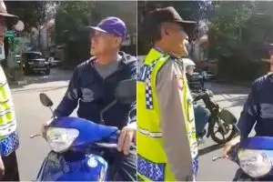 Sudah salah lawan arus pria ini malah nantang, ngaku kenal pimpinan