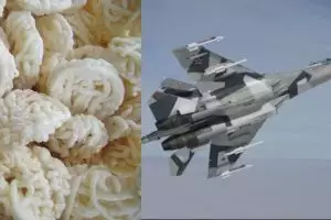 Ini jumlah kerupuk yang dibutuhkan kalau mau dibarter dengan Sukhoi
