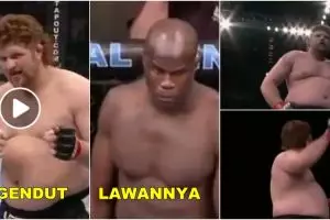 Duel si gendut lawan si badan kekar ini hasilnya tak kamu sangka