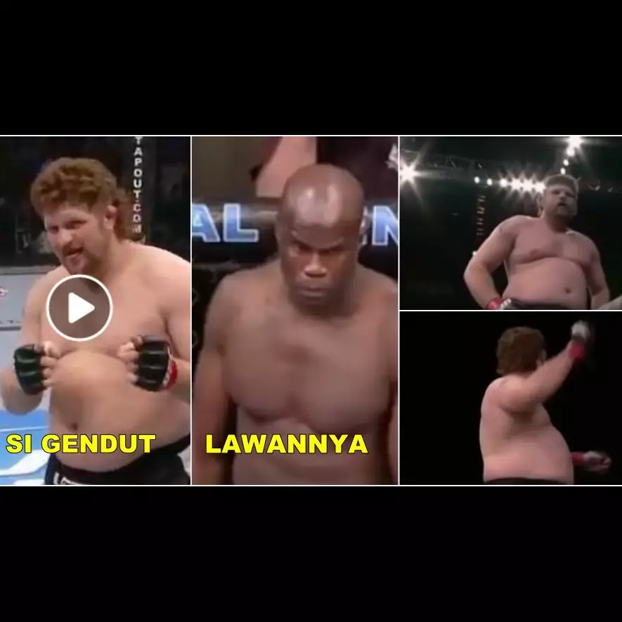 Duel si gendut lawan si badan kekar ini hasilnya tak kamu sangka