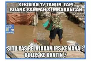 10 Meme buang sampah sembarangan, sindir kamu yang nggak sayang alam