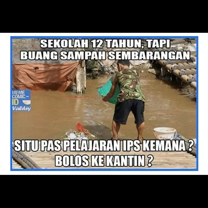 10 Meme buang sampah sembarangan, sindir kamu yang nggak sayang alam