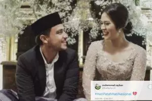 10 Kicauan Hari Patah Hati Nasional ini iringi ijab kabul Raisa-Hamish